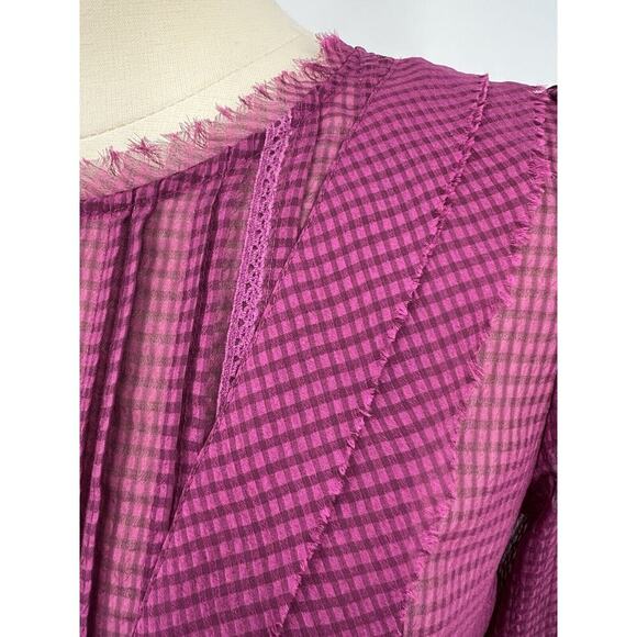 Anthropologie HD In Paris Size 6 Sheer Blouse EUC - Picture 4 of 12